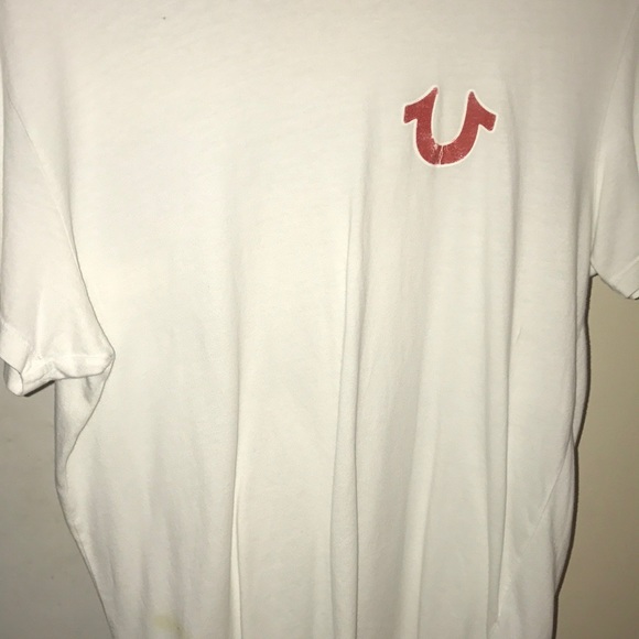 red white and blue true religion shirt